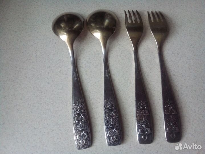 Ложки вилки СССР мельхиоровые