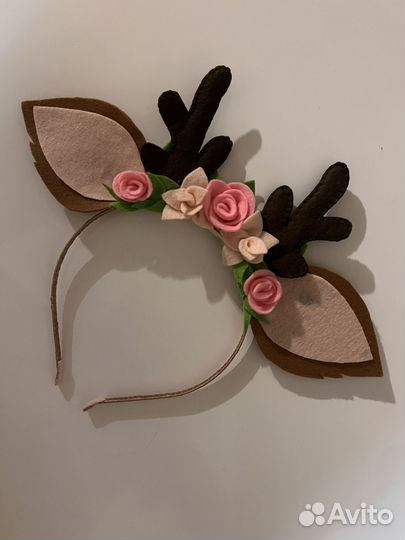 Ободок с ушками олененок