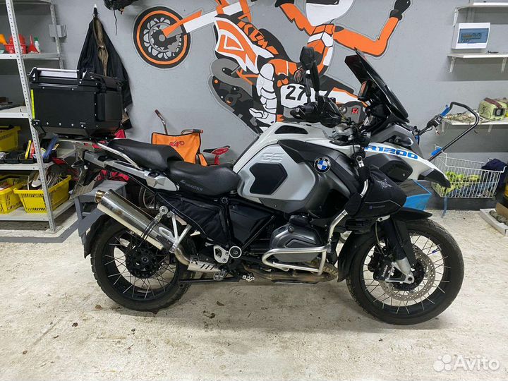 Прямоточный выхлоп на BMW R1200GS