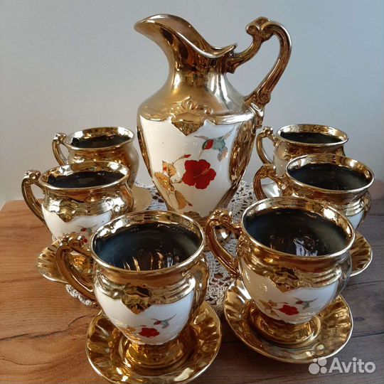Сервиз позолоченный гдр