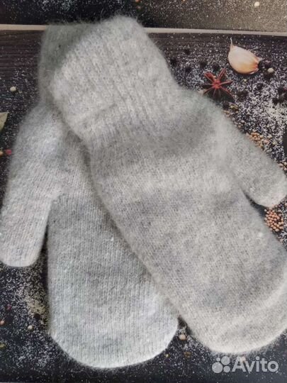 Варежки двойные новые