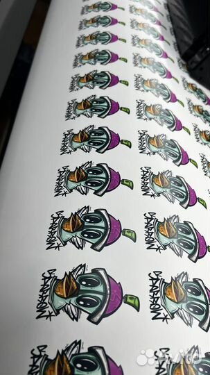 Печать наклеек, этикеток, стикеров