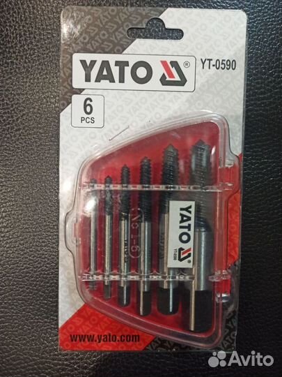 Набор для извлечения обломанных болтов yato 6 пред