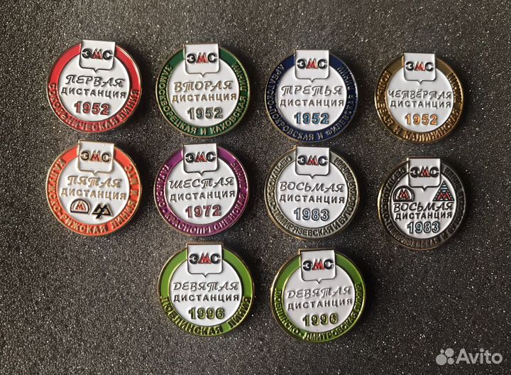 Московский метрополитен. Значки метро