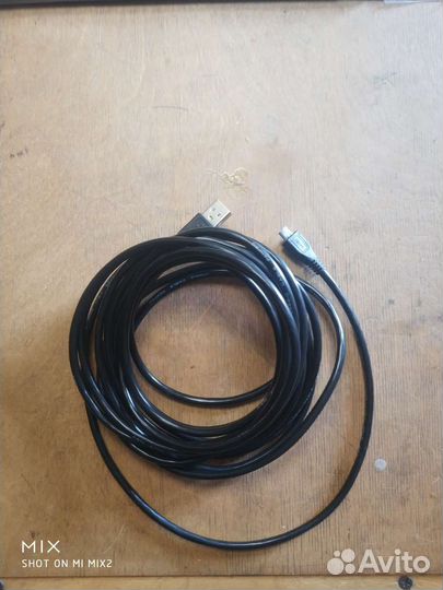 Кабель USB 2.0 microUSB 5 метров