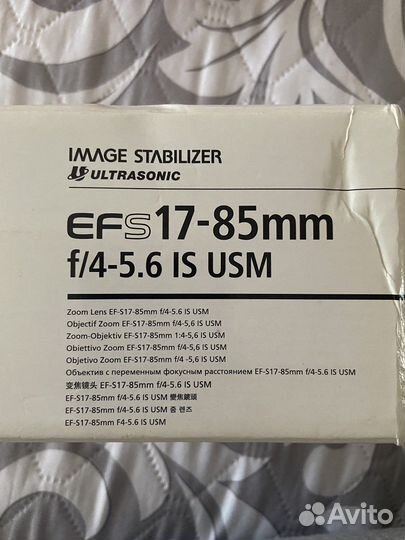 Объектив Canon EF-S 17-85mm f/4-5.6 IS USM