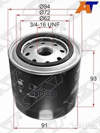 Фильтр масляный nissan murano YD25 08-15/navara