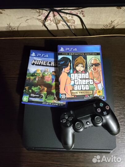 Sony playstation 4 slim с играми