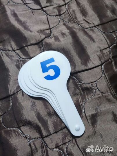 Веер касса цифры 0-10