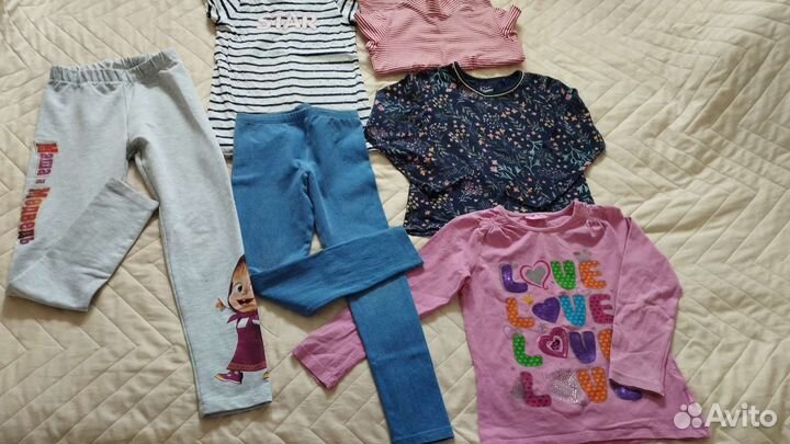 Вещи пакетом на девочку 122 128
