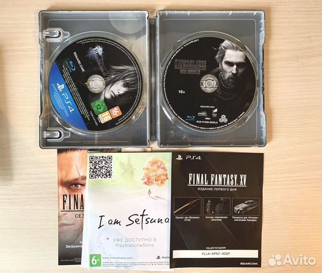 Final Fantasy XV с автографом PS4