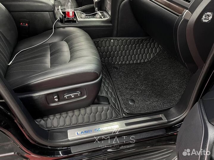 3D коврики из экокожи для Toyota Land Cruiser 200