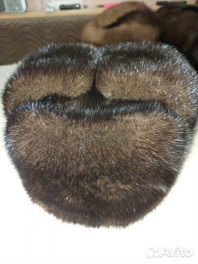 Норковая шапка мужская