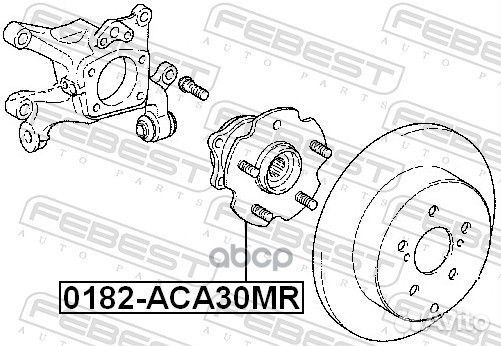 Ступица задняя 0182ACA30MR Febest