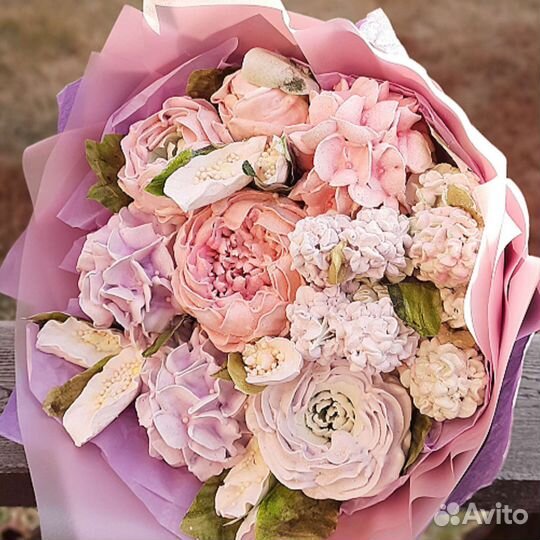 Зефирный букет Сладий подарок на день рождения