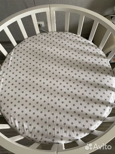 Матрас в круглую кроватку