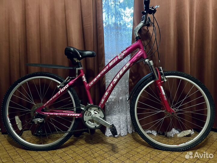 Велосипед горный скоростной stels miss 7100