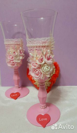 Бокалы и подсвечники на подарок