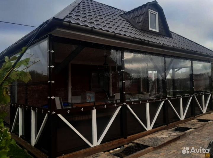 Мягкие окна для террас и беседок