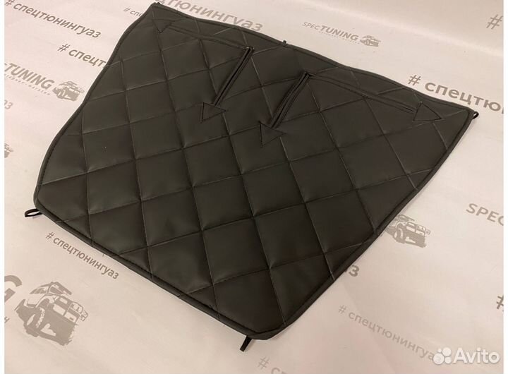 Утеплитель радиатора на Газель Бизнес черный ромб