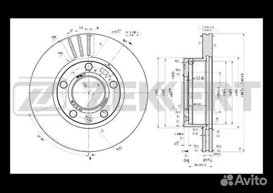Диск тормозной передний LDV Maxus (05) D294 мм