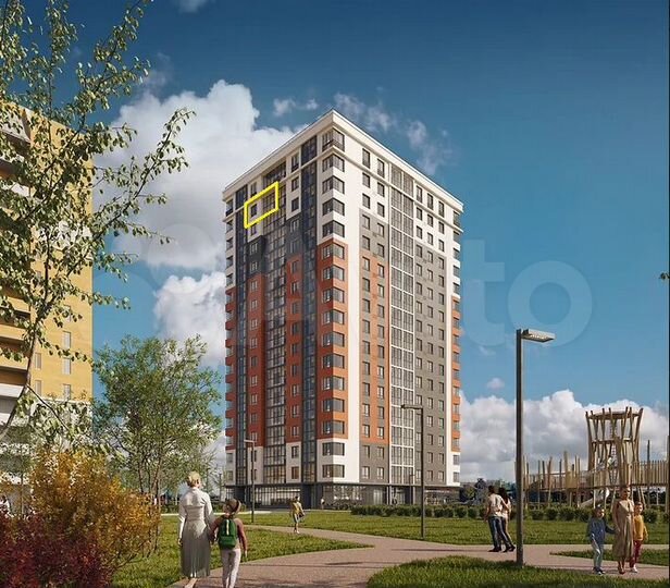 1-к. квартира, 44 м², 16/17 эт.