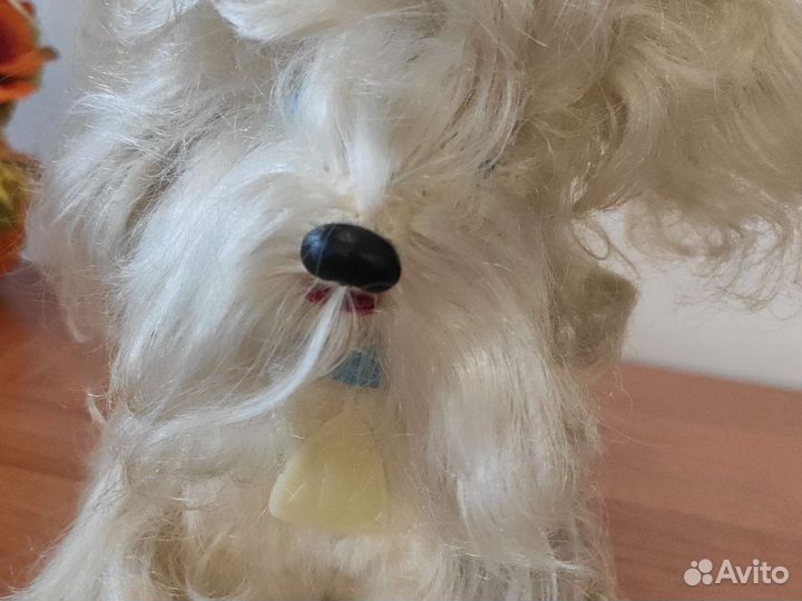 Винтажная меховая собака