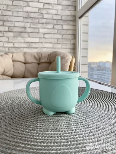 Поильник-непроливайка детский силиконовый 150 мл