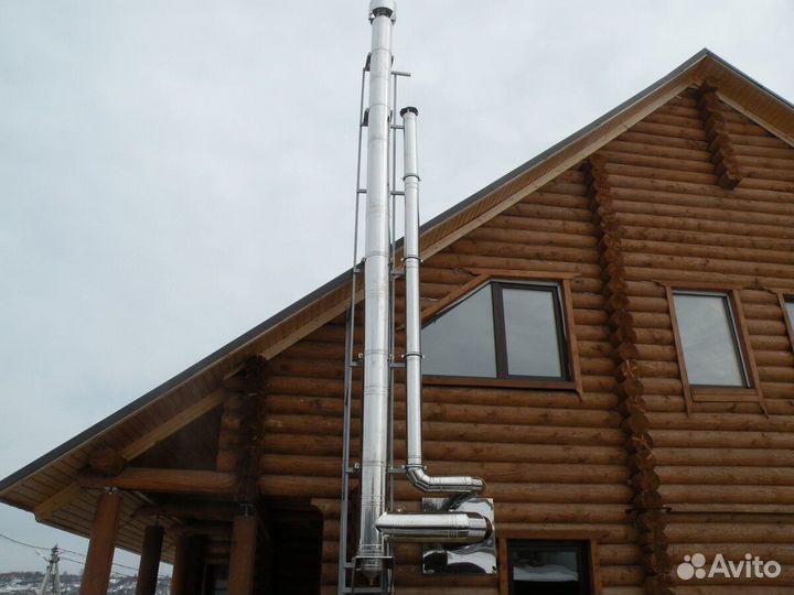 Дымоход 4 м Комплект Прямой Диаметр 150х250