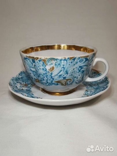 Чашка с блюдцем лфз СССР