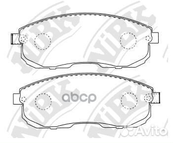 Колодки тормозные дисковые перед nissan Tea