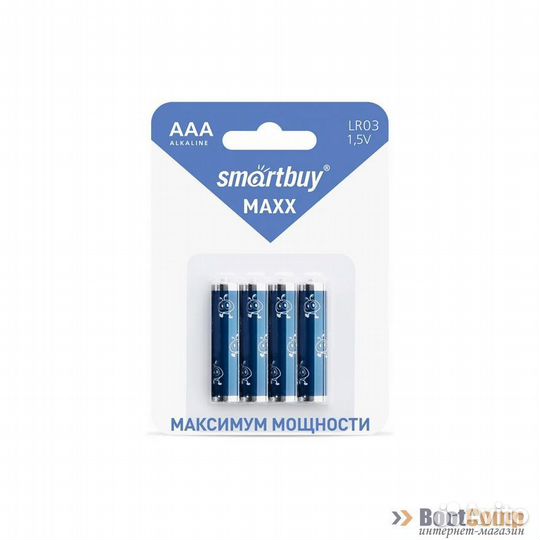 Батарейки Smartbuy maxx LR03/4B (48/480) (sbbm-3A04B)