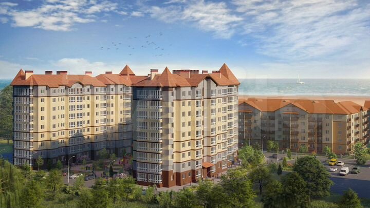 1-к. квартира, 43,6 м², 8/9 эт.