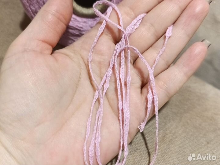 Пряжа для вязания хлопок и пайетки