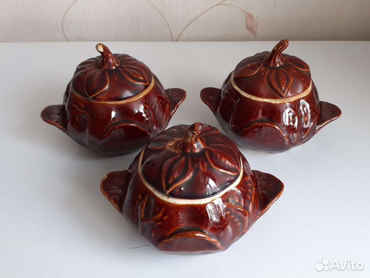 Горшки для запекания, 3 шт. по 0,5 л