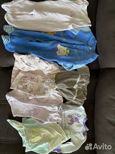 Детские вещи от 0 до 3 мес пакетом