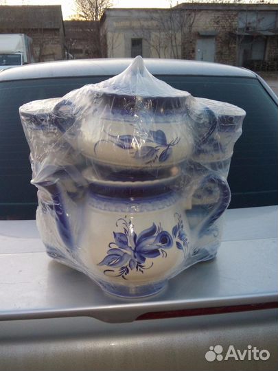 Чайный набор Гжель новый