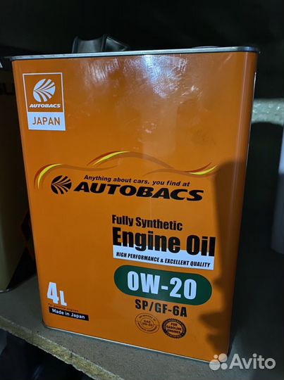 Autobacs 0w20 Fully Synthetic SP/GF-6A