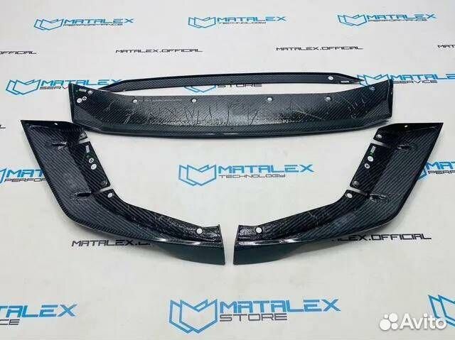 Сплиттер BMW M5 F90 рестайлинг, сухой карбон