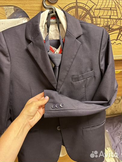 Костюм-тройка школьный для мальчика 152-158