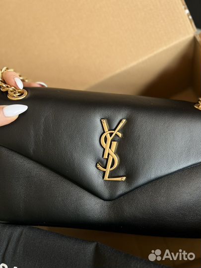 Сумка ysl puff натуральная кожа