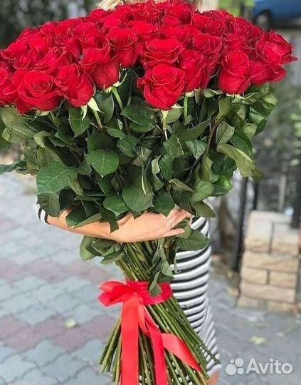 Высокие розы Доставка цветов