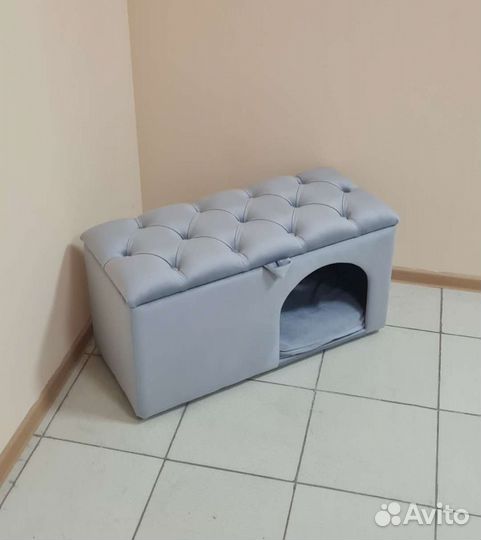 Пуф с домиком для собаки, кошки