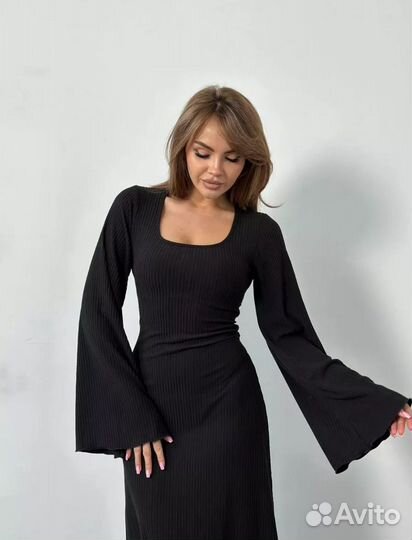 Платье лапша с завязками на спине