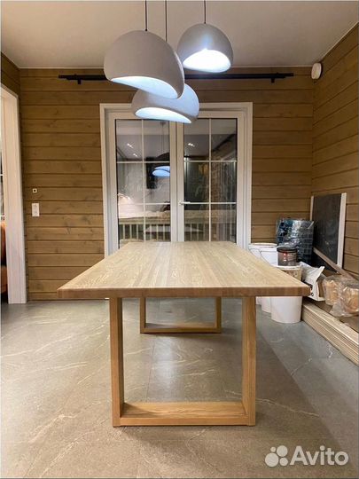 Стол обеденный (массив ясеня) japandi