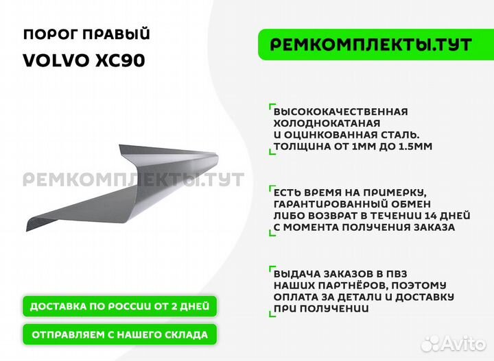 Порог правый Volvo XC90