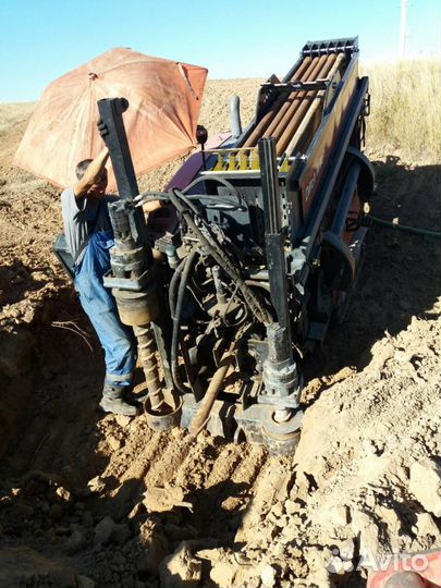 Гнб, прокол грунта под дорогой, водоснабжение