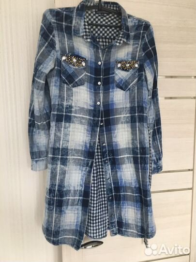 Платье рубашка 44-46