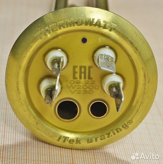 Тэн для водонагревателя 2000W, медь, резьба под ан