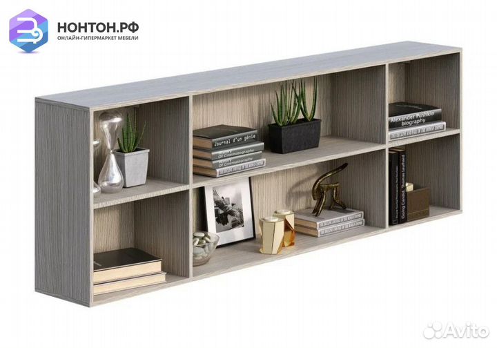 Полка навесная Мийа-3А ясень шимо светлый